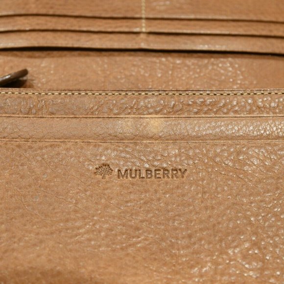 MULBERRY Continental Plaque Wallet--Oak Veg Tan - Picture 5 of 8